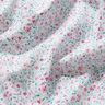 Puuvillakangas Popliini Herk&auml;t kukkaset &ndash; piparminttu/pastellivioletti,  thumbnail number 2