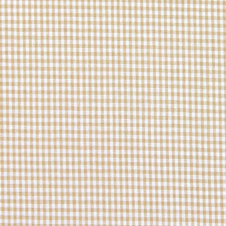 Puuvillakangas Vichy - 0,2 cm – vaaleanruskea,  image number 1