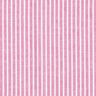 Puuvilla-pellavasekoite Pitkittäisraidat – pink/valkoinen,  thumbnail number 1