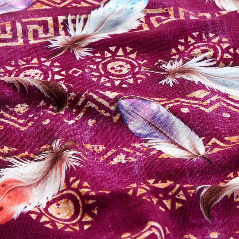 French Terry Boho H&ouml;yhenet | Glitzerp&uuml;ppi  &ndash; ryp&auml;le/hummeri,  image number 2