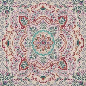Koristepaneeli Gobeliini Suuri mandala &ndash; pastellivioletti/vaalea beige, 