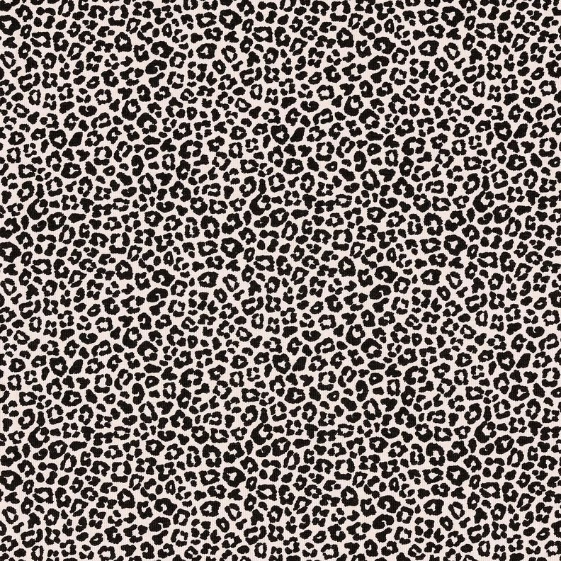 Puuvillajersey Mini Leopardipainatus – luonnonvärinen/musta,  image number 1