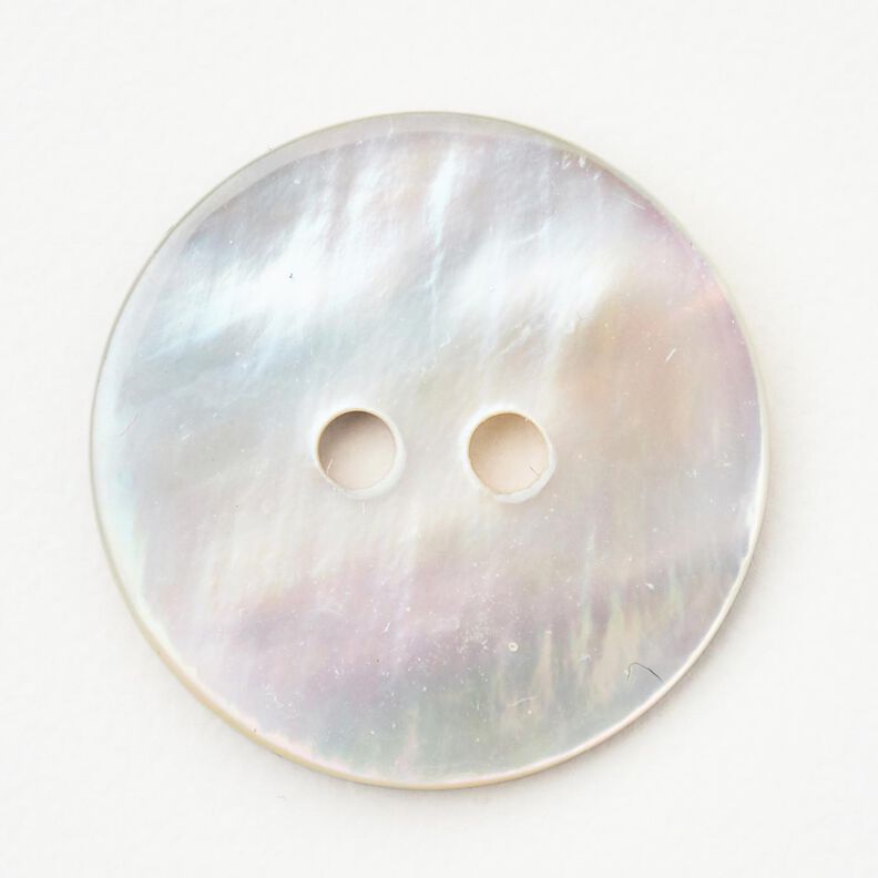 Agoya-helmiäisnappi [Ø 18 mm] – norsunluu,  image number 1