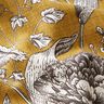 Sisustuskangas Puolipanama Runsaat kasvit – sinappi,  thumbnail number 2
