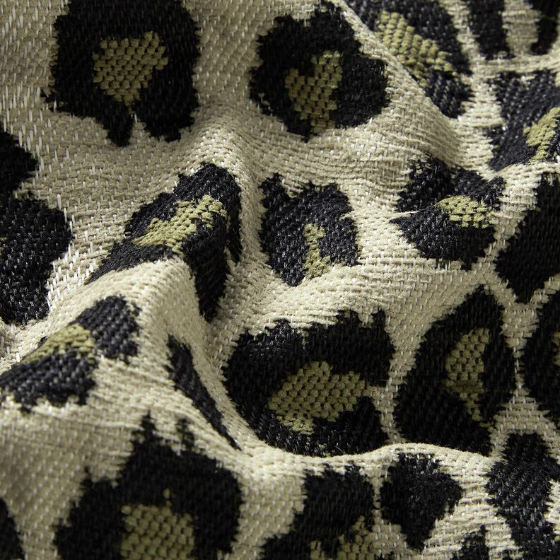 Verhoilukangas Jacquard Leo &ndash; ruskeanharmaa/khaki,  image number 2
