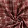 Sisustuskangas Puolipanama Klassinen ruutu – viininpunainen/luonnonvärinen,  thumbnail number 3