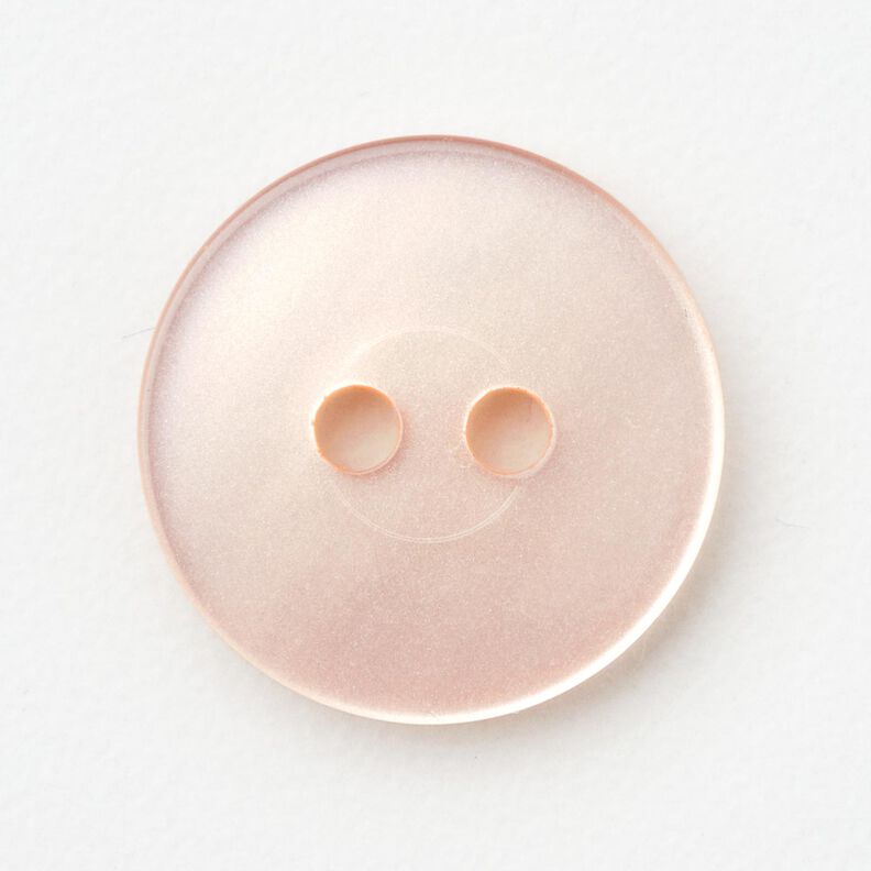 2-reikäinen kiiltävä nappi [Ø 15 mm] – ruusunpunainen,  image number 1