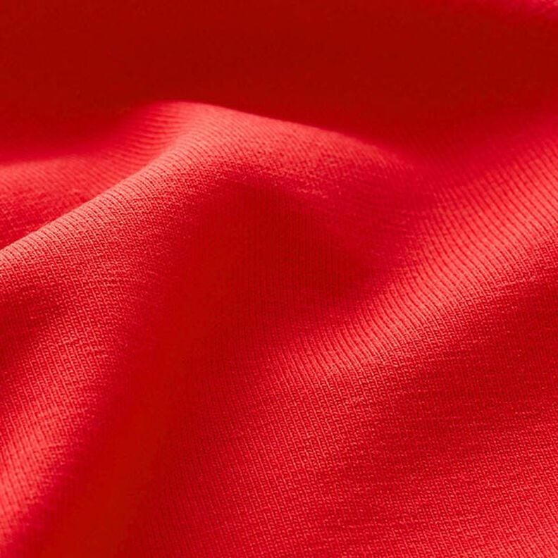 Puuvillajersey Medium Yksivärinen – punainen,  image number 4