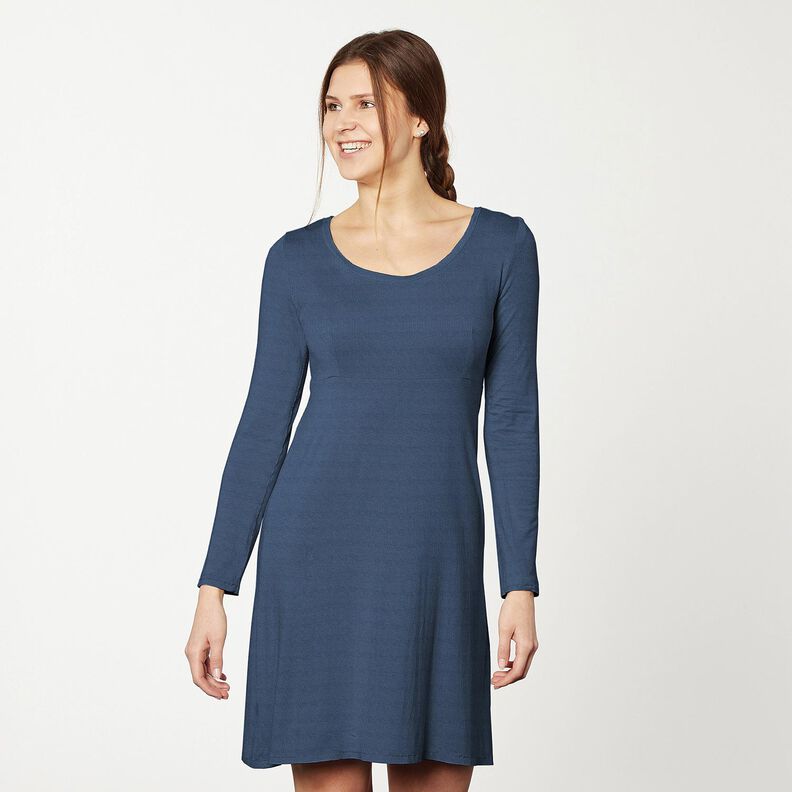 Puuvillajersey Medium Yksiv&auml;rinen &ndash; merensininen,  image number 7