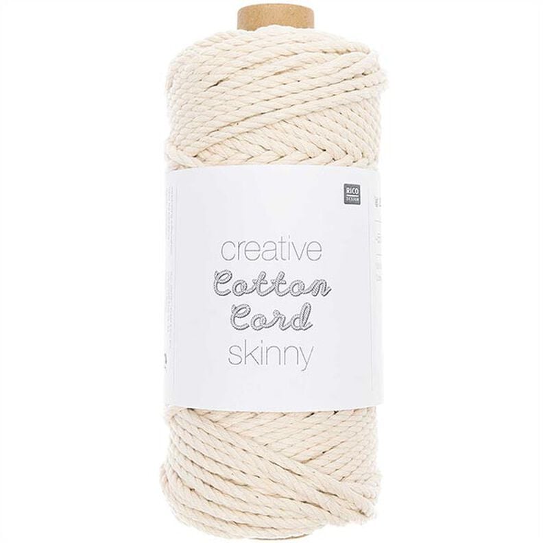 Creative Cotton Cord Skinny -makrameelanka [3mm] | Rico Design – luonnonvärinen,  image number 1
