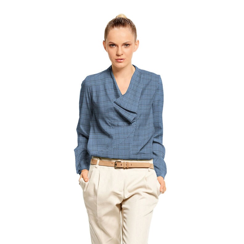 Viskoosikangas Glencheck – sininen,  image number 8