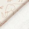 French Terry Kesäcollege Piirretyt safarieläimet – vaalea beige,  thumbnail number 5