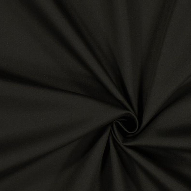 Puuvillasatiini Stretch – musta,  image number 1