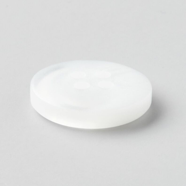 4-reikäinen pyöreä nappi [Ø 15 mm] – valkoinen,  image number 3