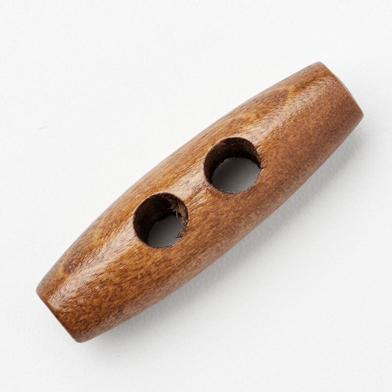 Puinen duffelnappi [40 mm] – kinuski,  image number 1