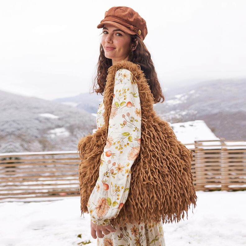 Tekoturkis Höyhenet Yksivärinen | Katia Fabrics – mocca,  image number 6