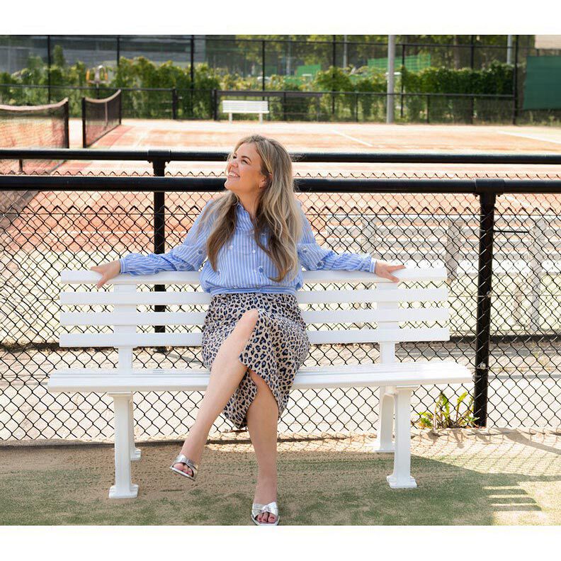 Viskoosi-pellavasekoite Leopardipainatus | Poppy Fabrics &ndash; cashew/y&ouml;nsininen,  image number 5