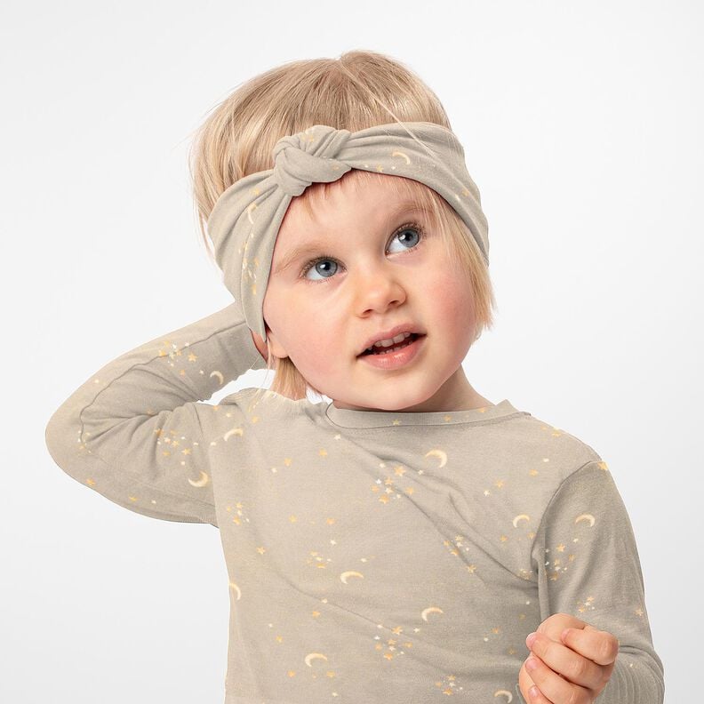 Puuvillajersey T&auml;htitaivas Digitaalipainatus &ndash; vaalea ruskeanharmaa,  image number 5