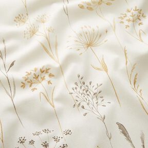 Sisustuskangas Puolipanama Kuivakukat &ndash; vaalea beige, 