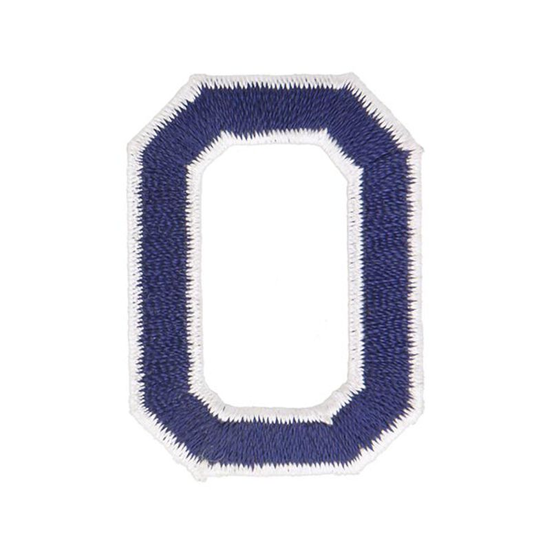 Kangasmerkki O-kirjain [ Korkeus: 4,6 cm ] – laivastonsininen,  image number 1