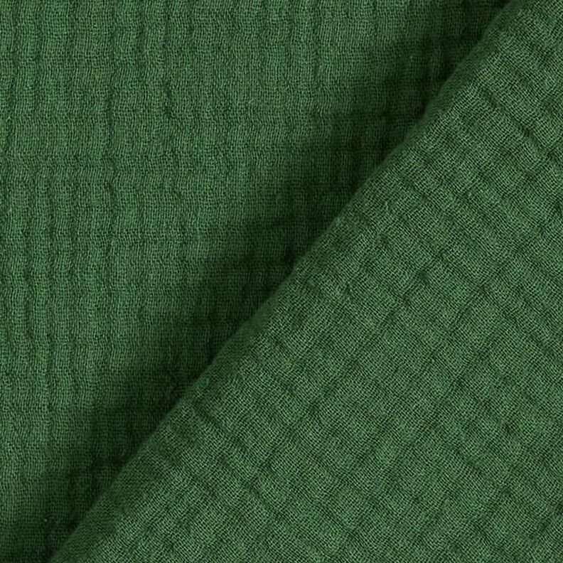 GOTS Musliini-/kaksikerroksinen kangas | Tula – tummanvihreä,  image number 4