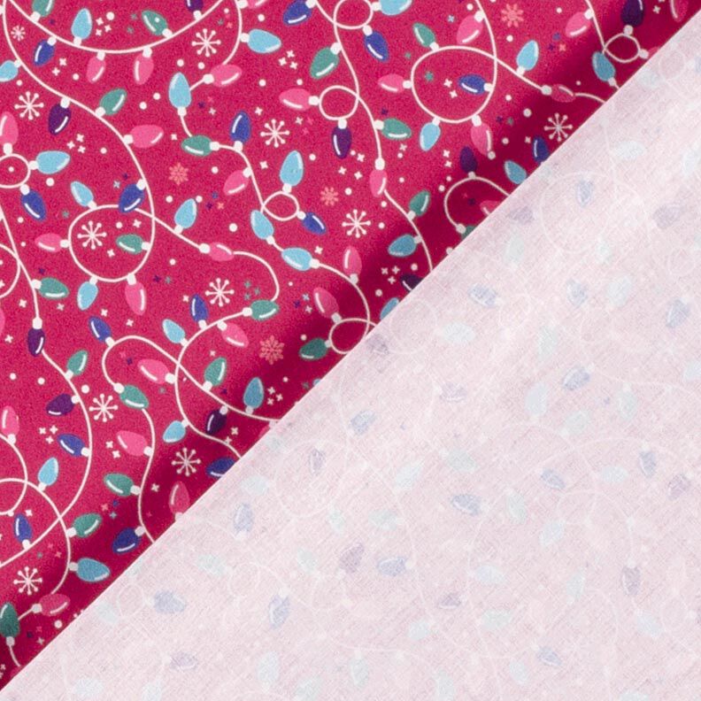 Puuvillakangas Popliini Valoketju – purppura/vaaleansininen,  image number 4