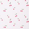 Musliini-/kaksikerroksinen kangas Akvarelli Kirsikat Digitaalipainatus – valkoinen,  thumbnail number 1