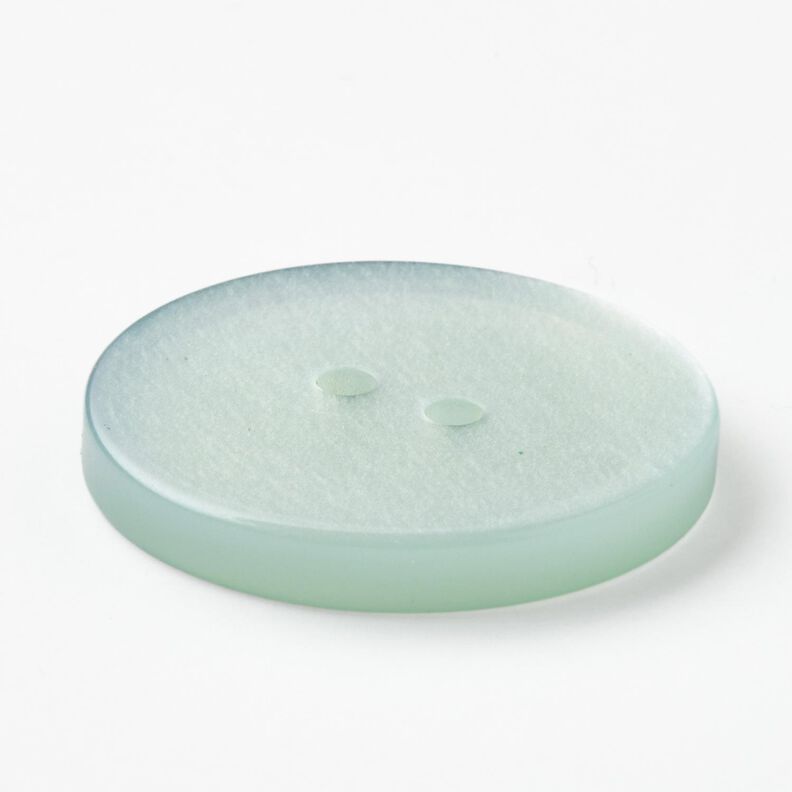 2-reikäinen kiiltävä nappi [Ø 25 mm] – vaalea minttu,  image number 3