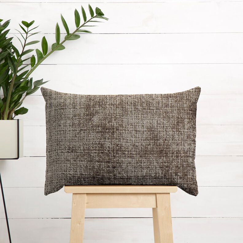 Verhoilukangas Chenille Yksivärinen – ruskeanharmaa,  image number 6