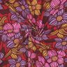 LENZING&trade; EcoVero&trade; Viskoosikangas Kukat | Poppy Fabrics &ndash; merlot/aprikoosi,  thumbnail number 3