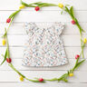 Musliini-/kaksikerroksinen kangas romanttiset kukkaköynnökset – valkoinen,  thumbnail number 5