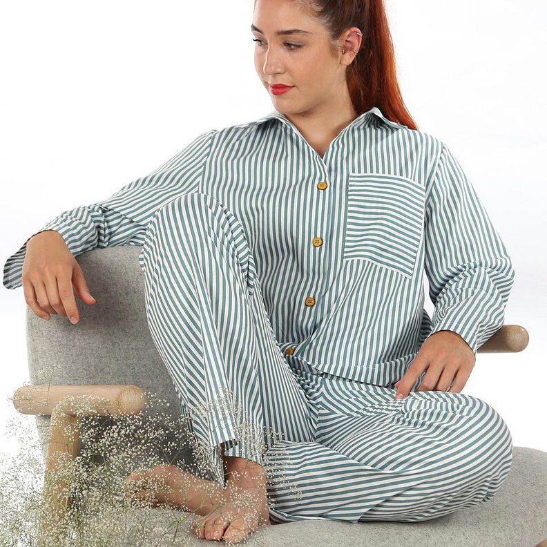 FRAU HILDA Pyjama, lyhyt ja pitkä versio | Studio Schnittreif | XS-XXL,  image number 6