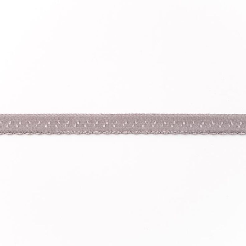 Joustava kanttausnauha Pitsi [12 mm] – vaaleanharmaa,  image number 1