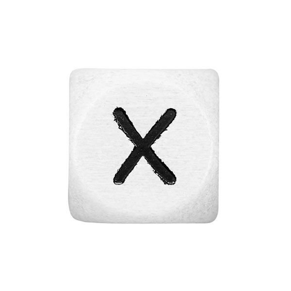 Puukirjaimet X – valkoinen | Rico Design,  image number 1