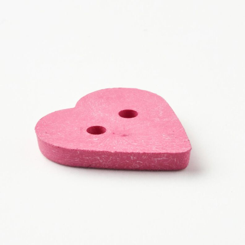 Sydämenmuotoinen nappi [Ø 15 mm] – pink,  image number 3