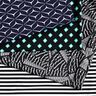 Uimapukukangas Abstrakti graafinen kuvio – musta/valkoinen,  thumbnail number 5