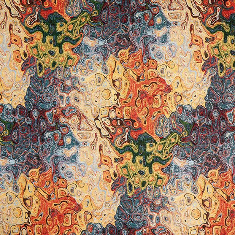 Jacquardgobeliini Abstrakti taide – sininen/punainen/keltainen,  image number 1