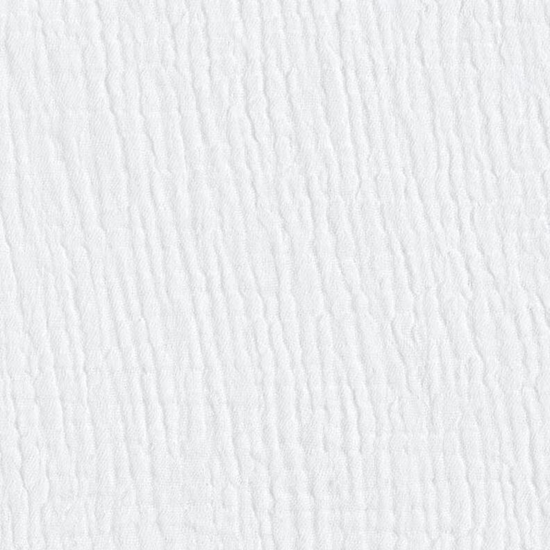 GOTS Kolmikerroksinen puuvillamusliini – valkoinen,  image number 4