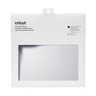 Cricut-siirtokalvot [ 30,5 x 30,5 cm | 8 kpl ] – hopea metallinen, 