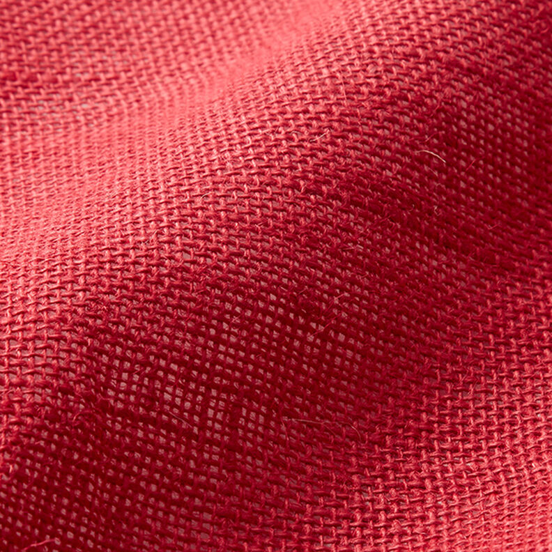 Sisustuskangas Juutti Yksivärinen 150 cm – punainen,  image number 3