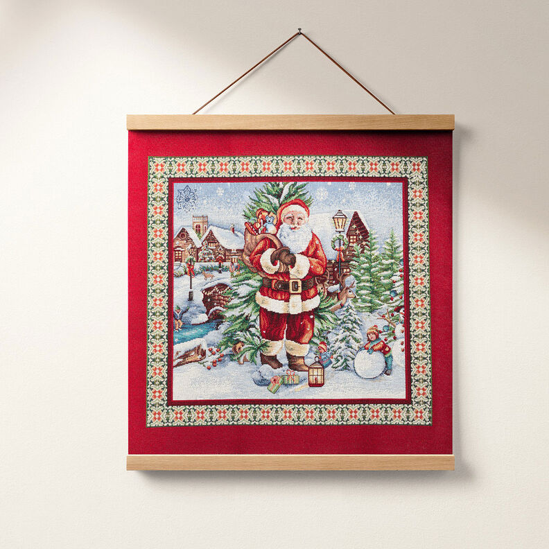 Paneeli Gobeliini Jouluinen vierailu – karmiininpunainen,  image number 6