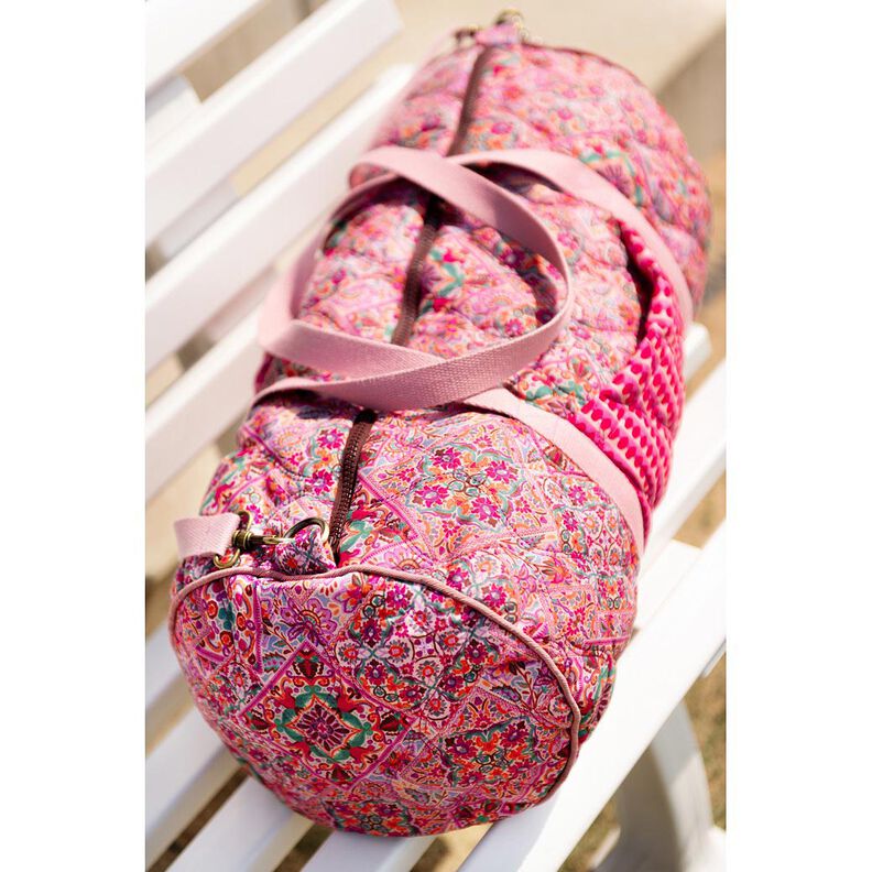 Tikkikangas Doubleface Vinoneli&ouml;t | Poppy Fabrics &ndash; sinilila/kastanjanruskea,  image number 6