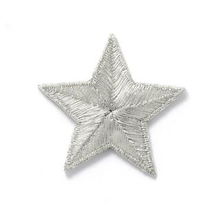 Kangasmerkki Tähti – hopea metallic, 