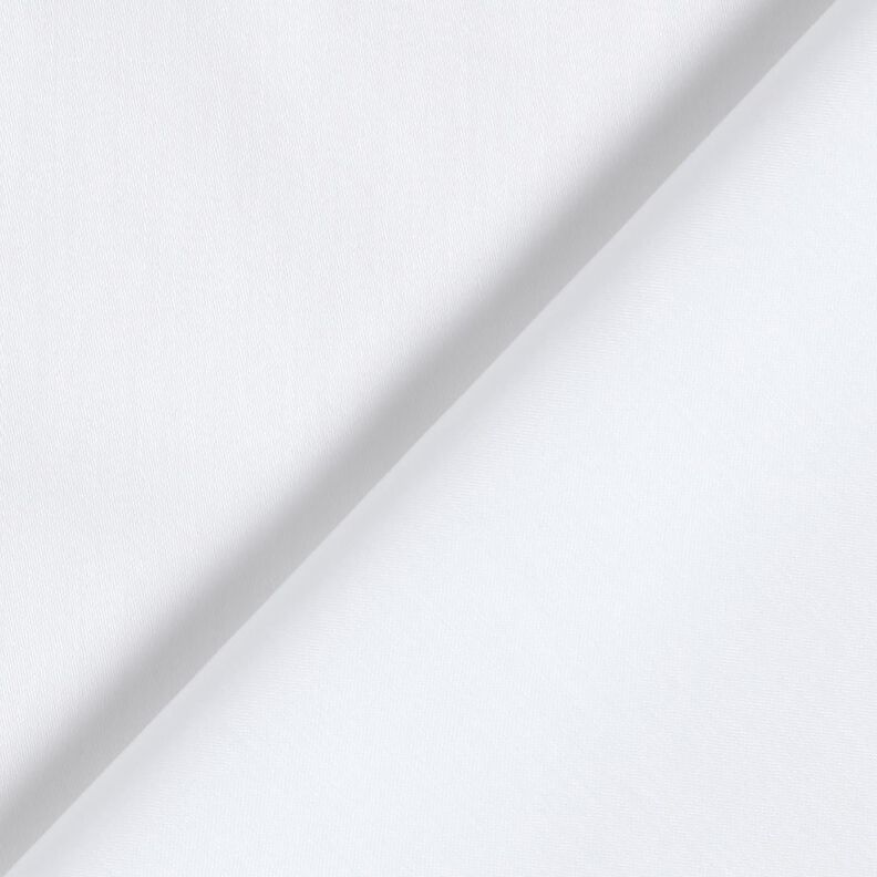 Puuvillasatiini Yksivärinen – valkoinen,  image number 4