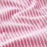 Puuvilla-pellavasekoite Pitkittäisraidat – pink/valkoinen,  thumbnail number 2