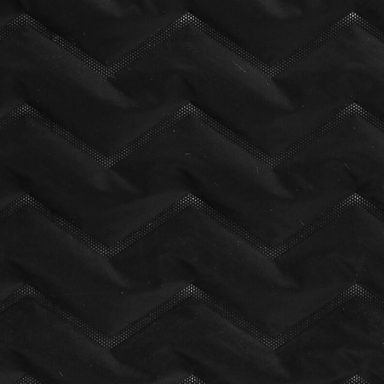 Tikkikangas Peachskin Chevron | Katia Fabrics – musta,  image number 1