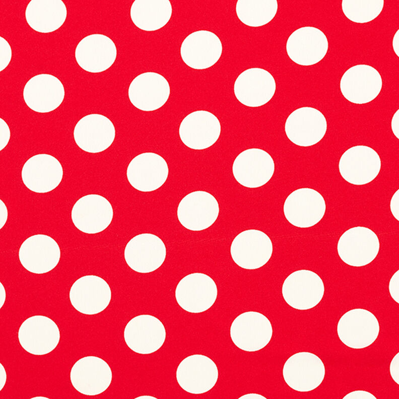Kreppikangas Polka Dots [2,5 cm] – punainen,  image number 1