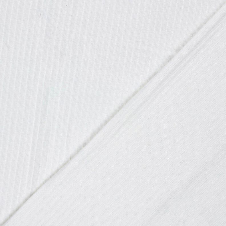 Superpehmeä ribbineulos, yksivärinen – valkoinen,  image number 4