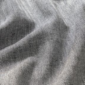 Pellava-puuvilla-sekoite Kalanruoto – musta, 