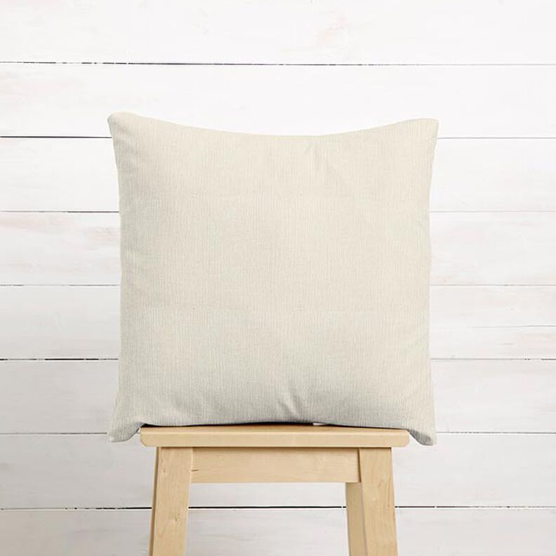 Sisustuskangas Jacquard Hillitty ribbi &ndash; kerma,  image number 6